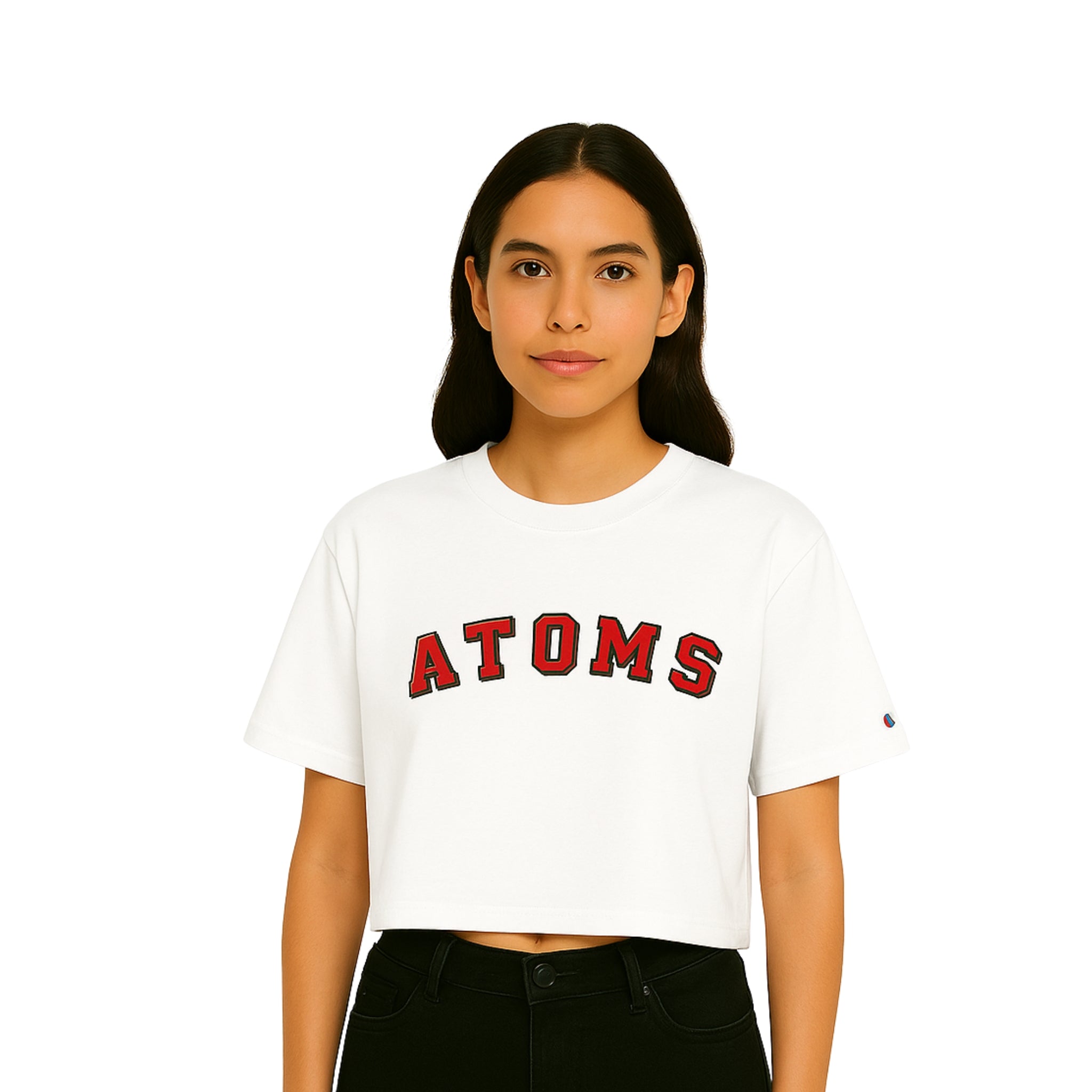 Atoms College Letter Crop Top