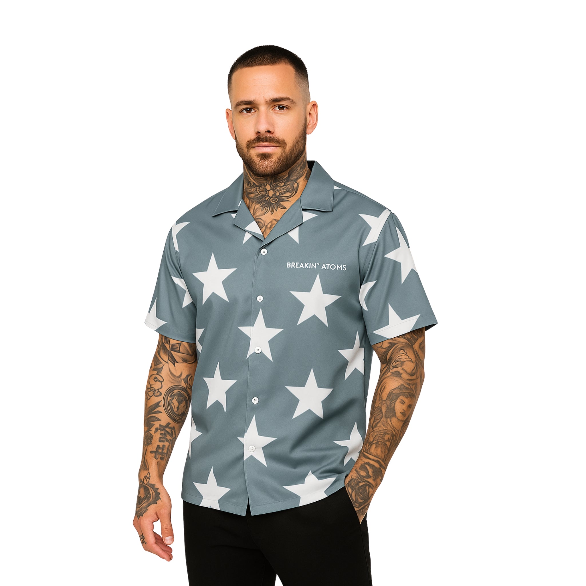 "Starlight Elegance" Button-Up Shirt