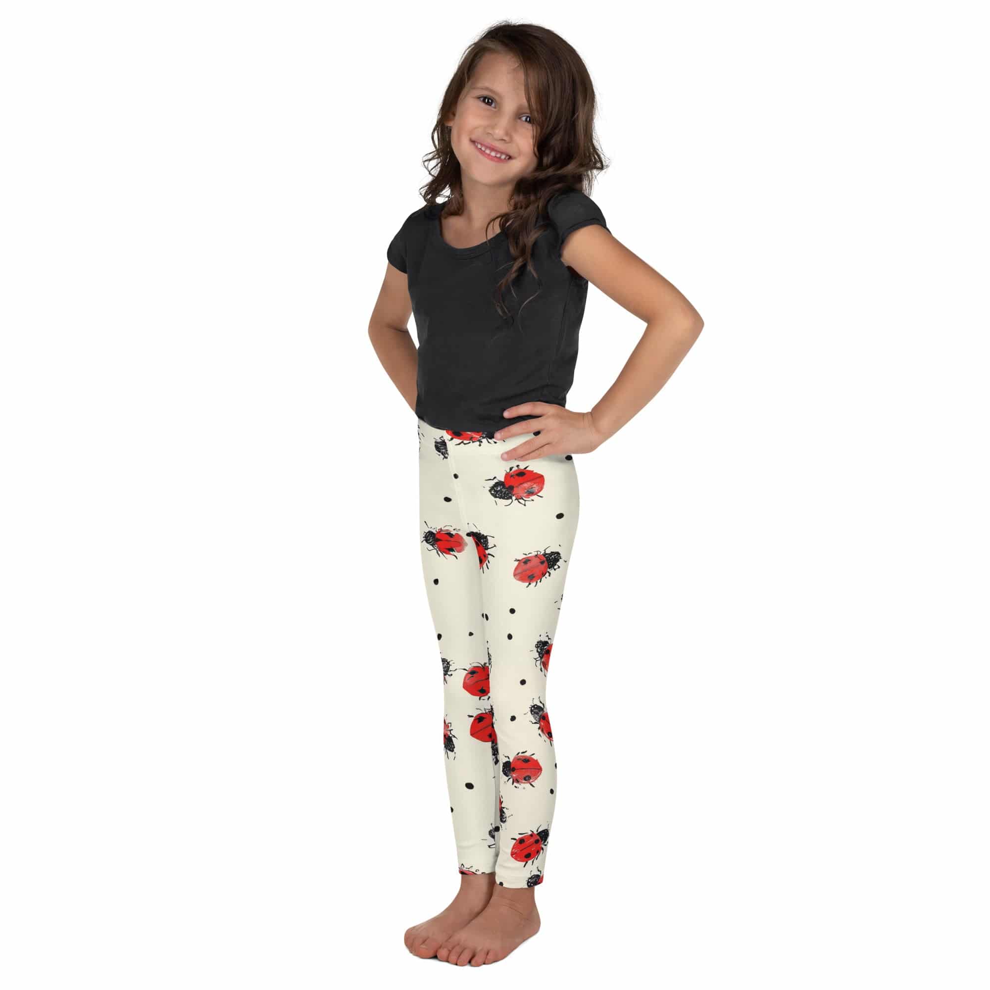 Ladybug Charm Kids Leggings