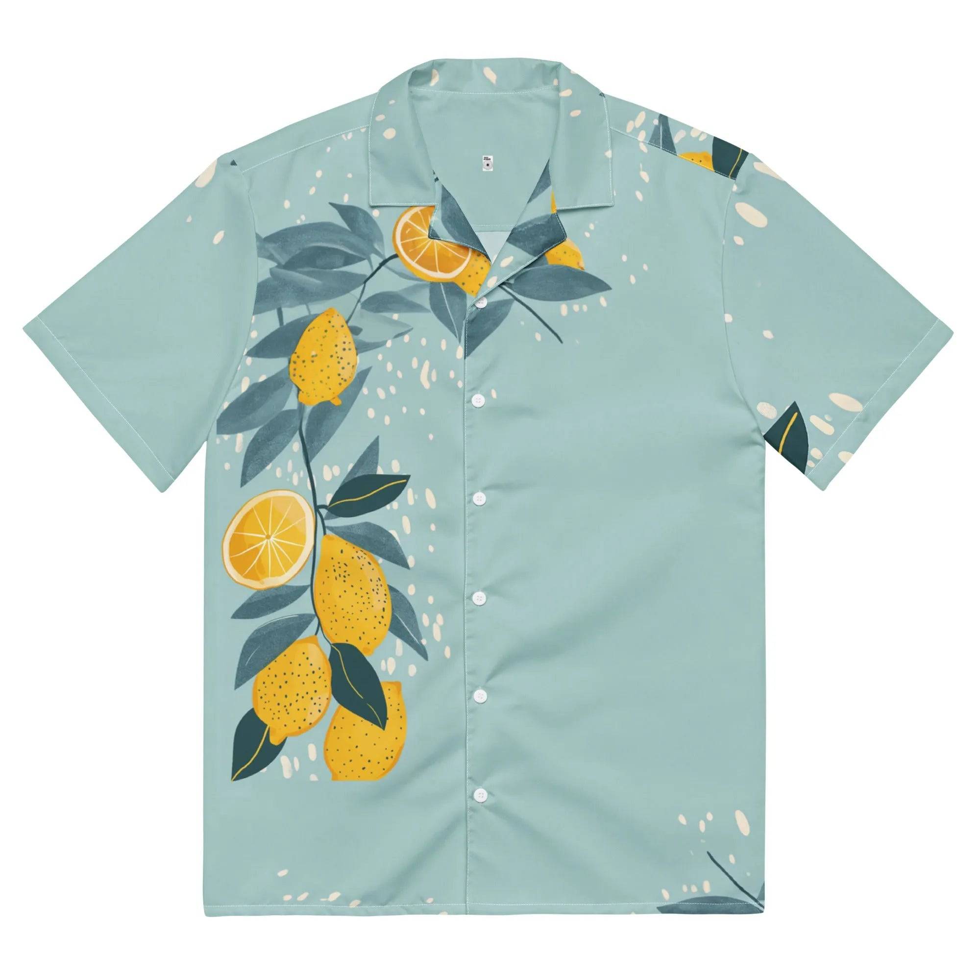 Spring Citrus Serenade Button-Up