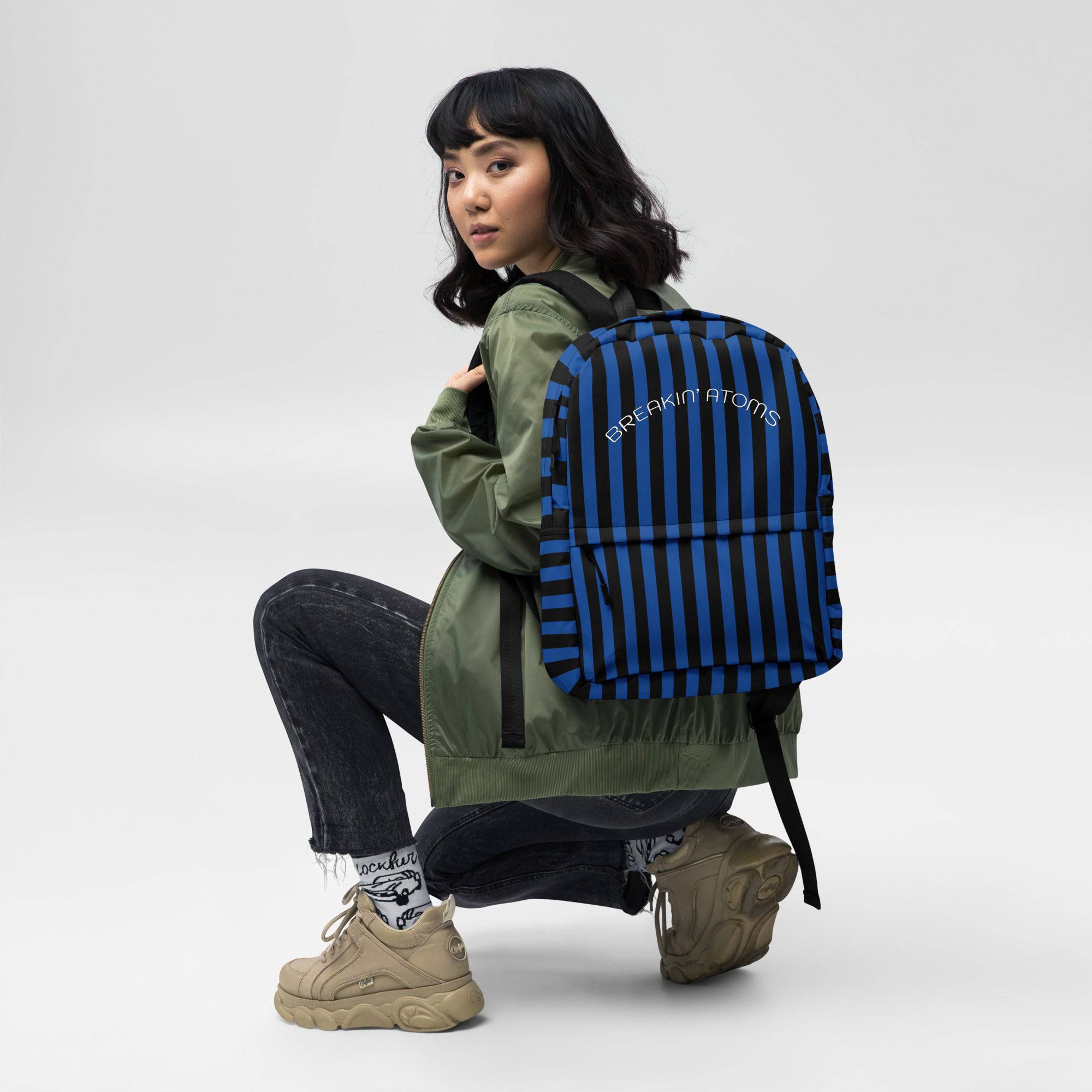 The Blue Stripe Rugby Backpack - BREAKIN' ATOMS