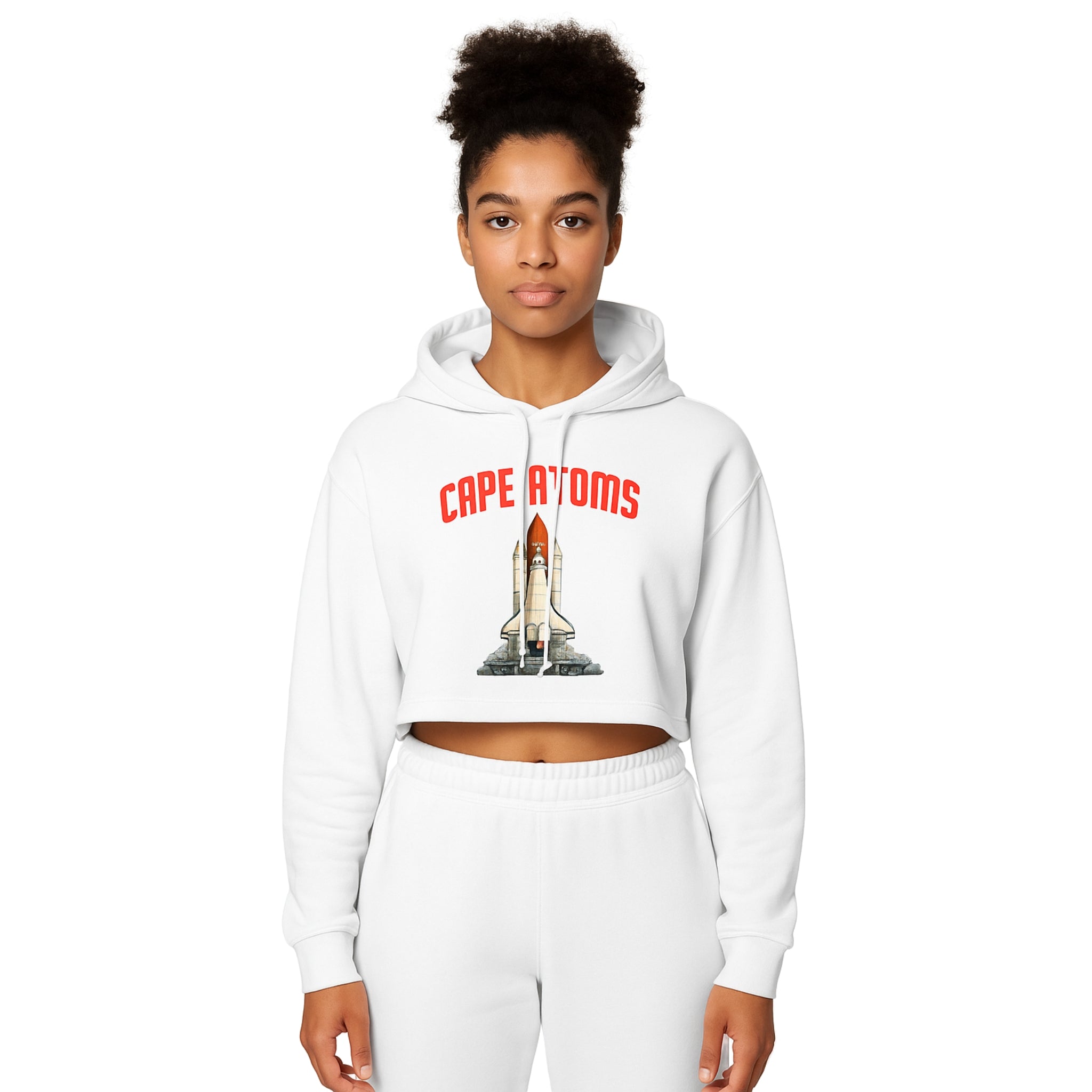 Cape Atoms Crop Hoodie