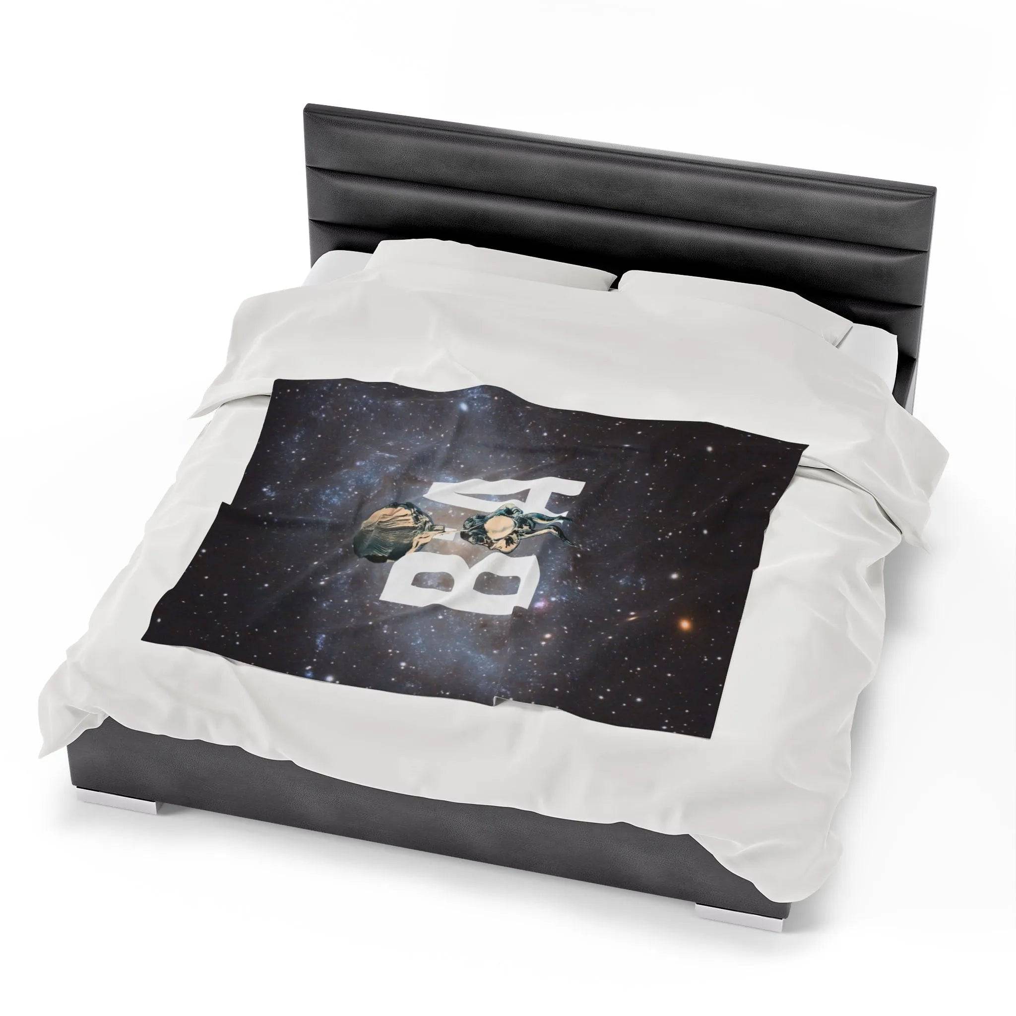 Breakin' Atoms Velveteen Plush Blanket