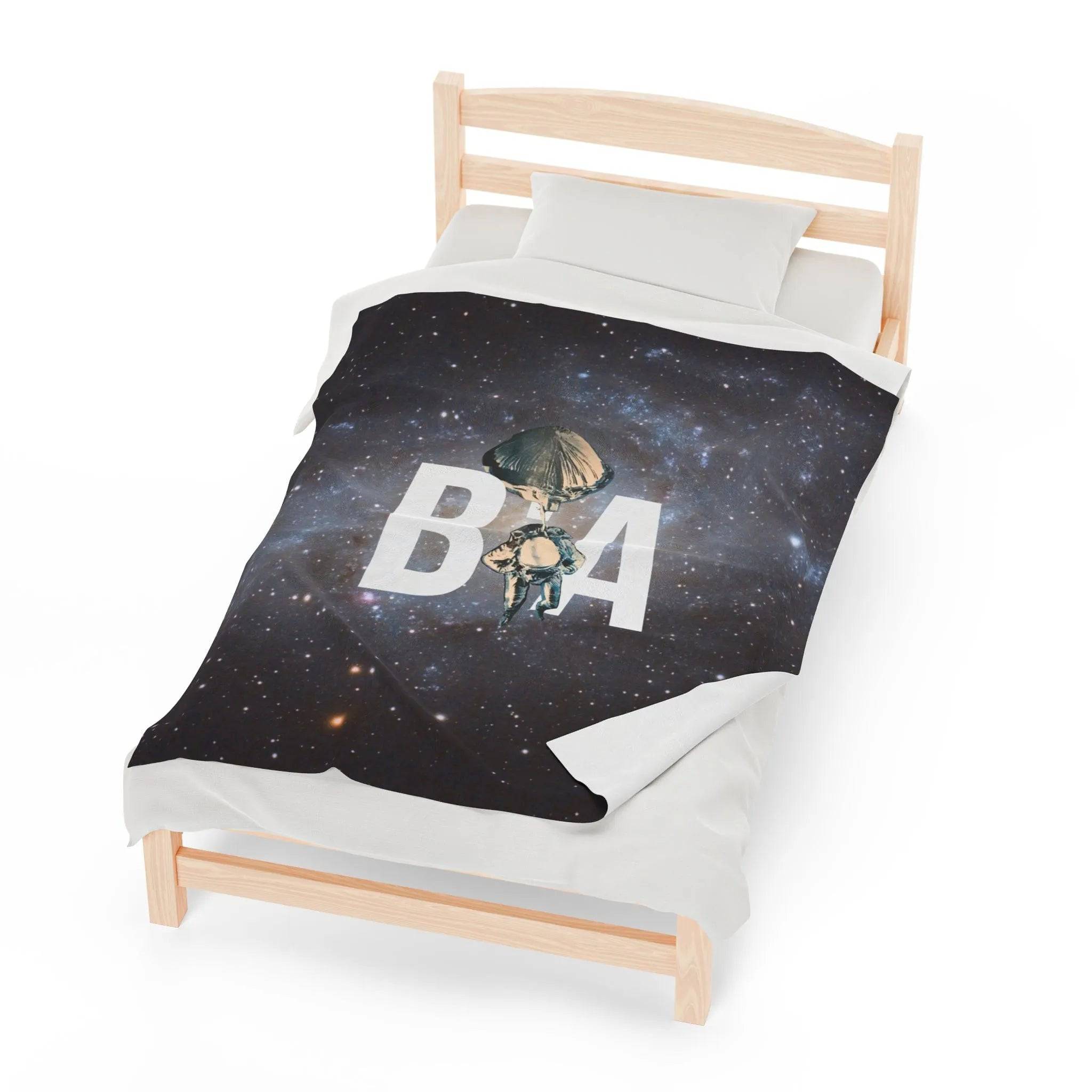 Breakin' Atoms Velveteen Plush Blanket