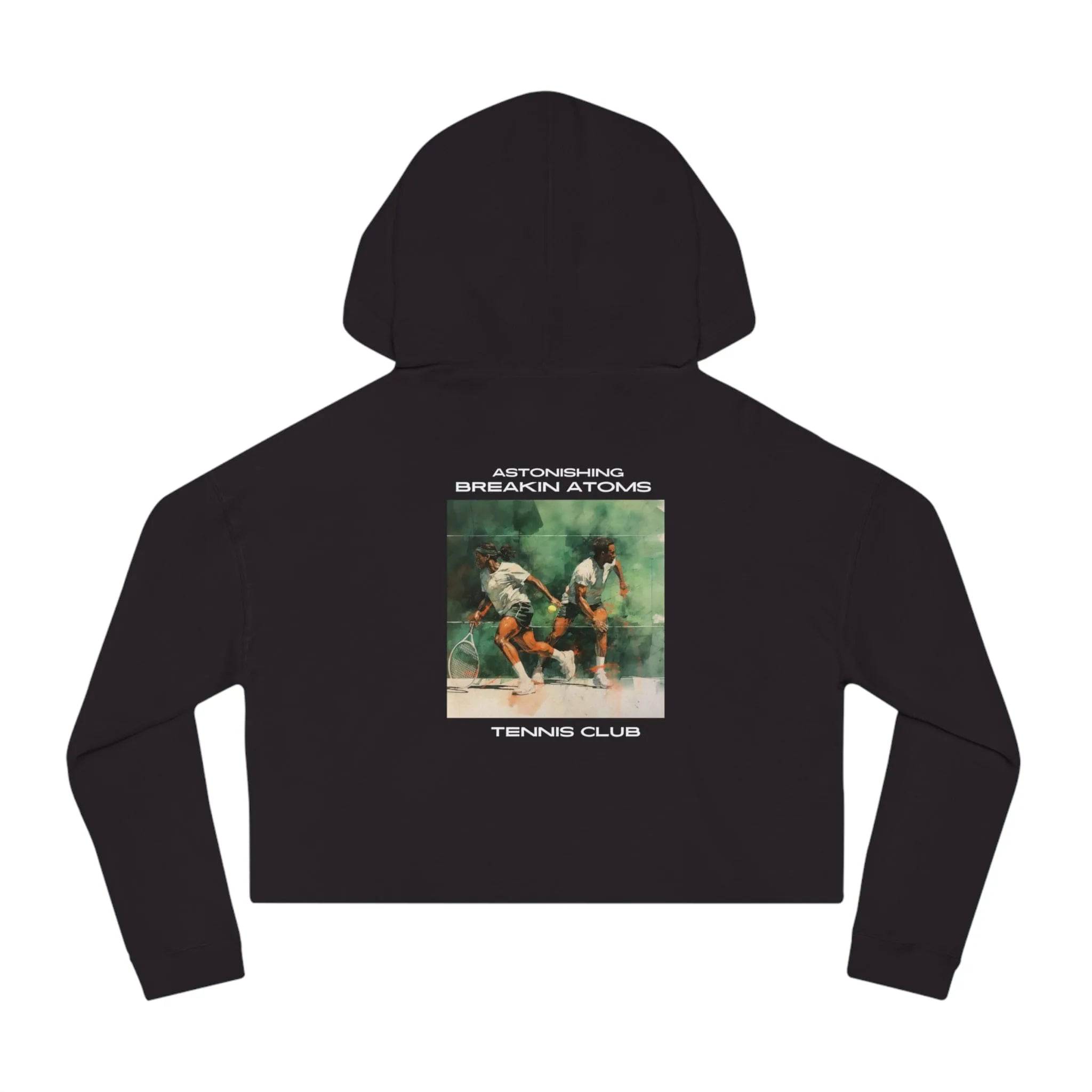 Breakin' Atoms Tennis Club Cropped Hooded Sweatshirt