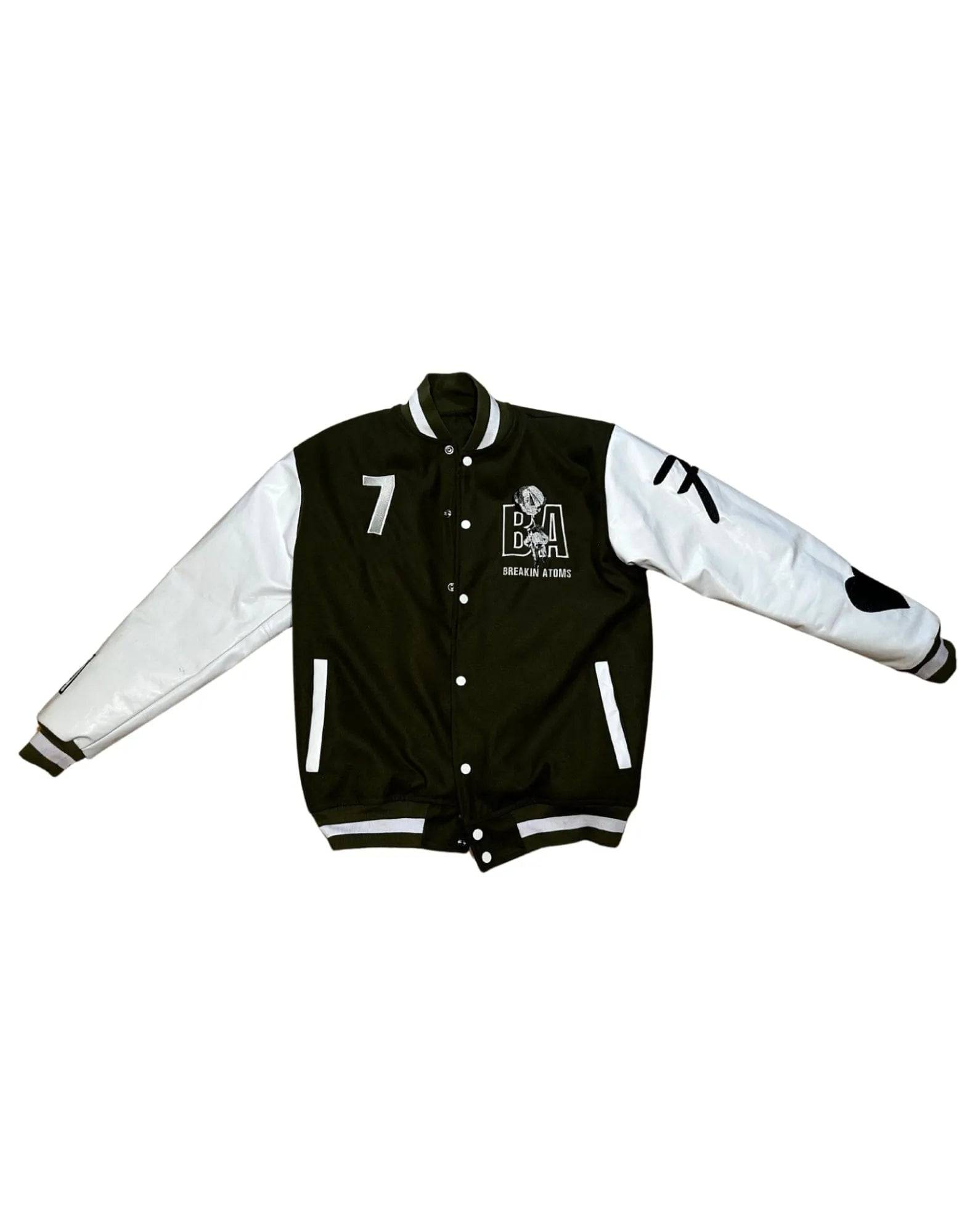 Breakin' Atoms Varsity Leather Jacket