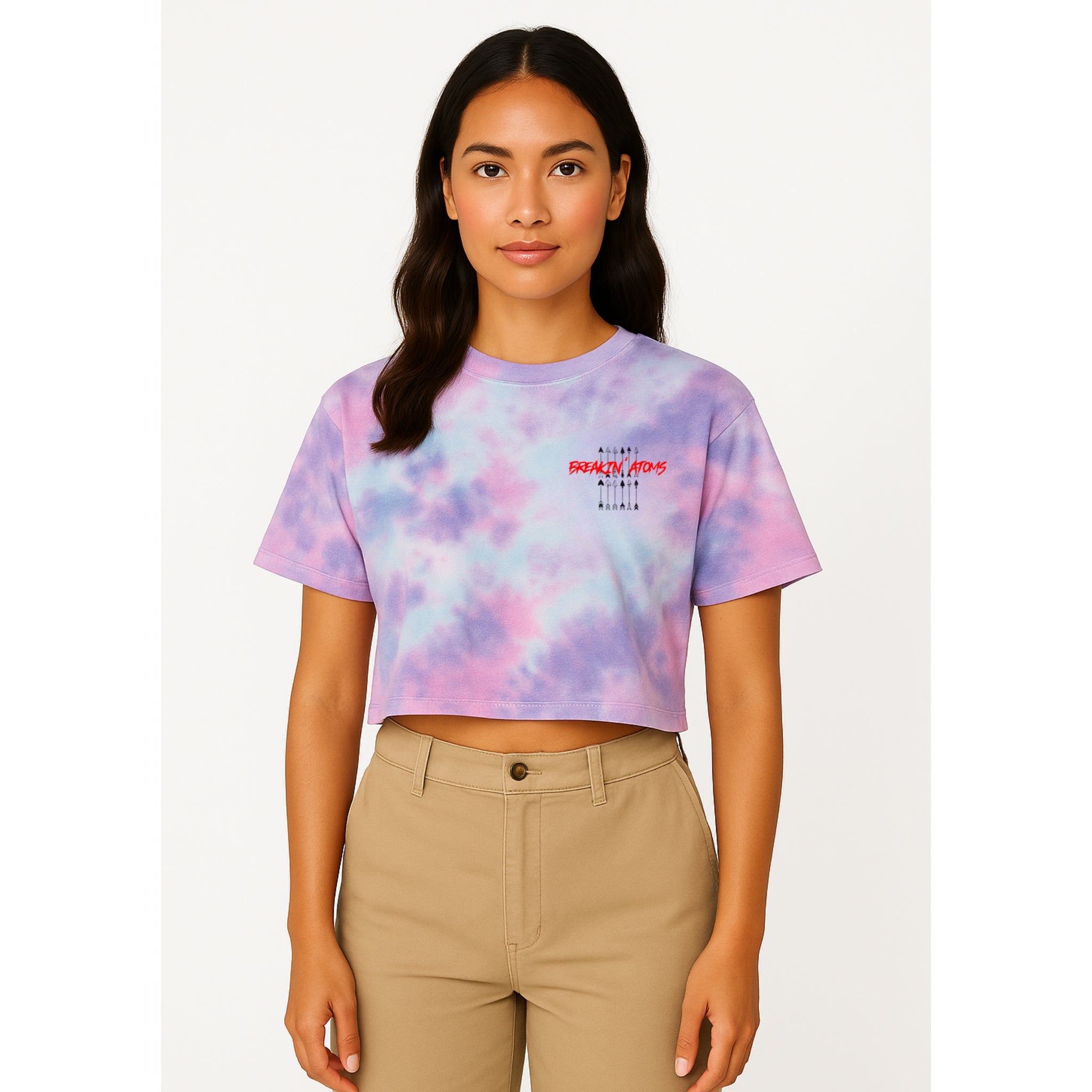 Breakin' Atoms Arrow Crop Top