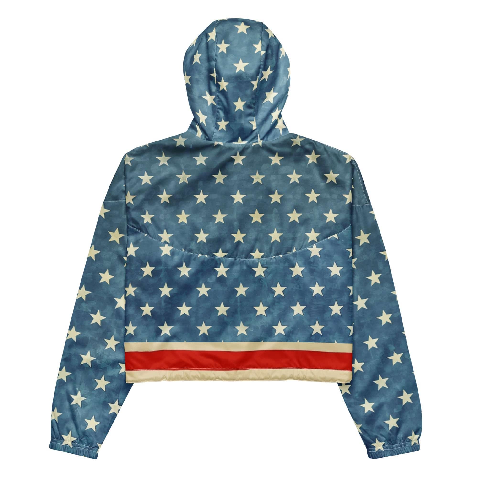 Breakin' Atoms Stellar Strider Cropped Windbreaker Women’s Jacket – Stylish and Sporty Outerwear