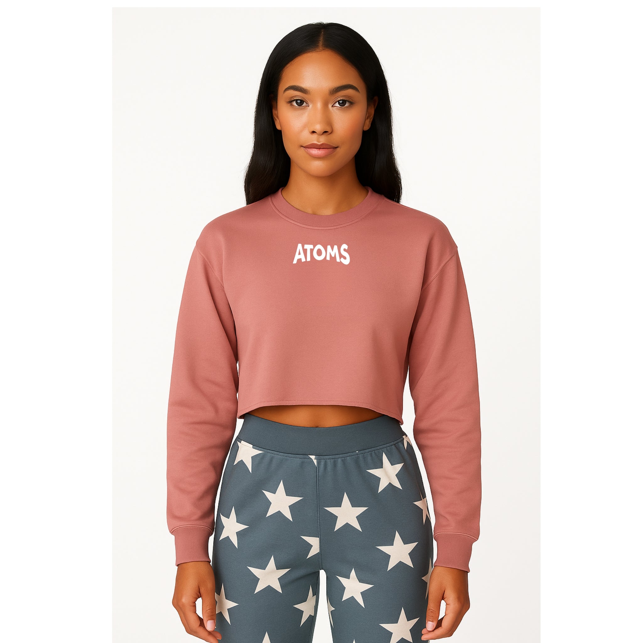 Essential Tennis Court Crop Sweatshirt