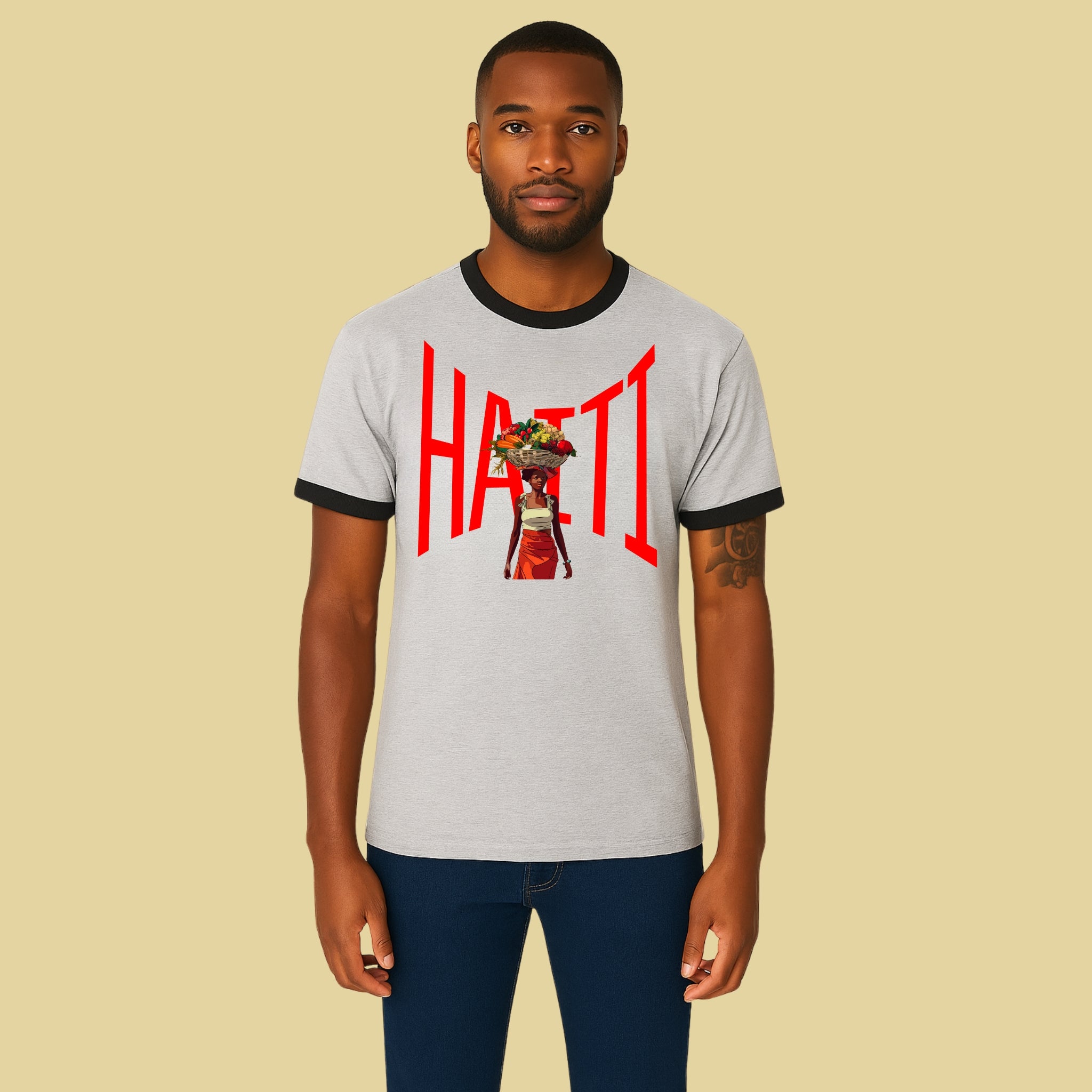 Haitian Heritage Ringer Tee