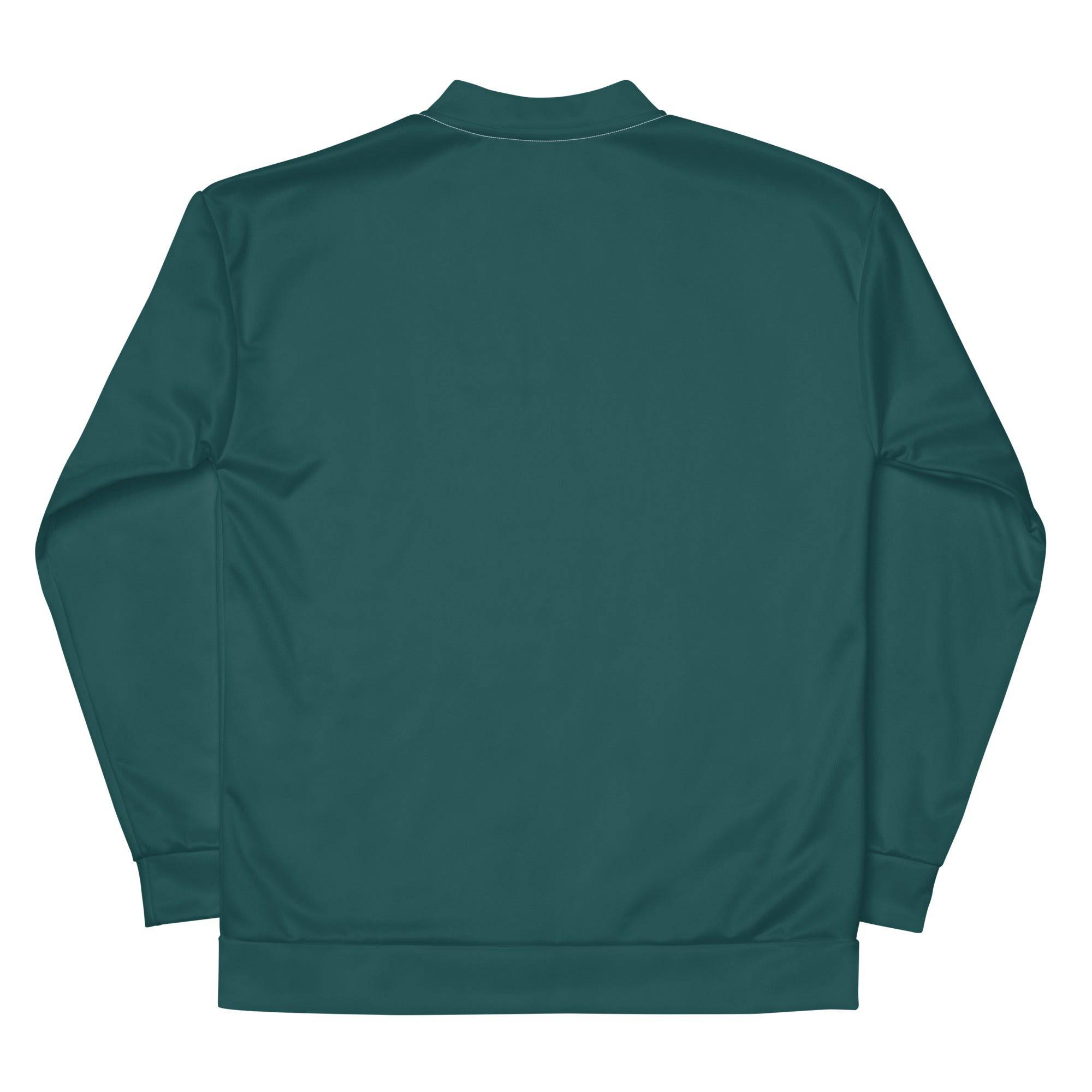 Model wearing Breakin' Atoms "Vintage Volley Jacket," a retro-inspired zip-up with color-blocked detailing and athletic flair — perfect for transitional weather and nostalgic streetwear style.