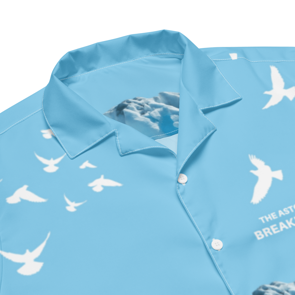 Male wearing Breakin' Atoms Glacier Shirt on Male Model