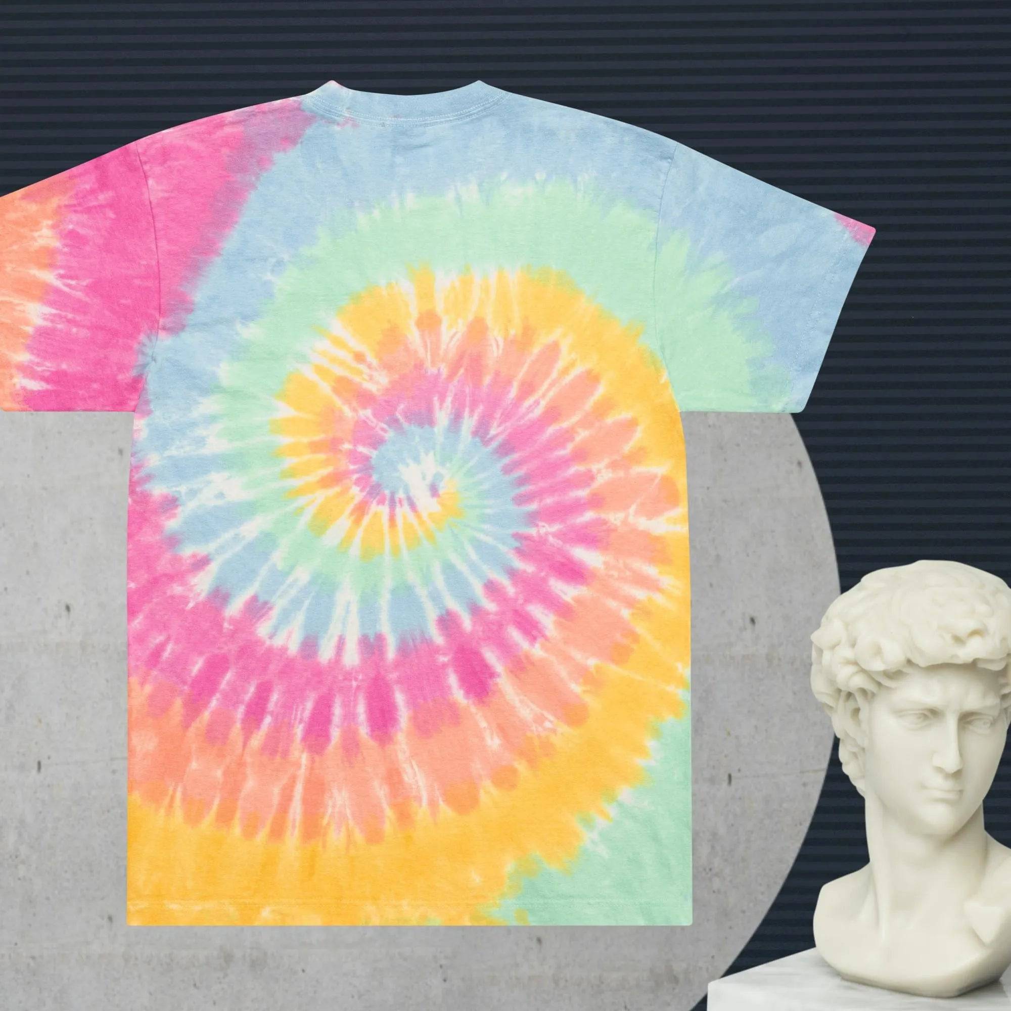 Oversized Breakin' Atoms Tie Dye Shirt - BREAKIN' ATOMS