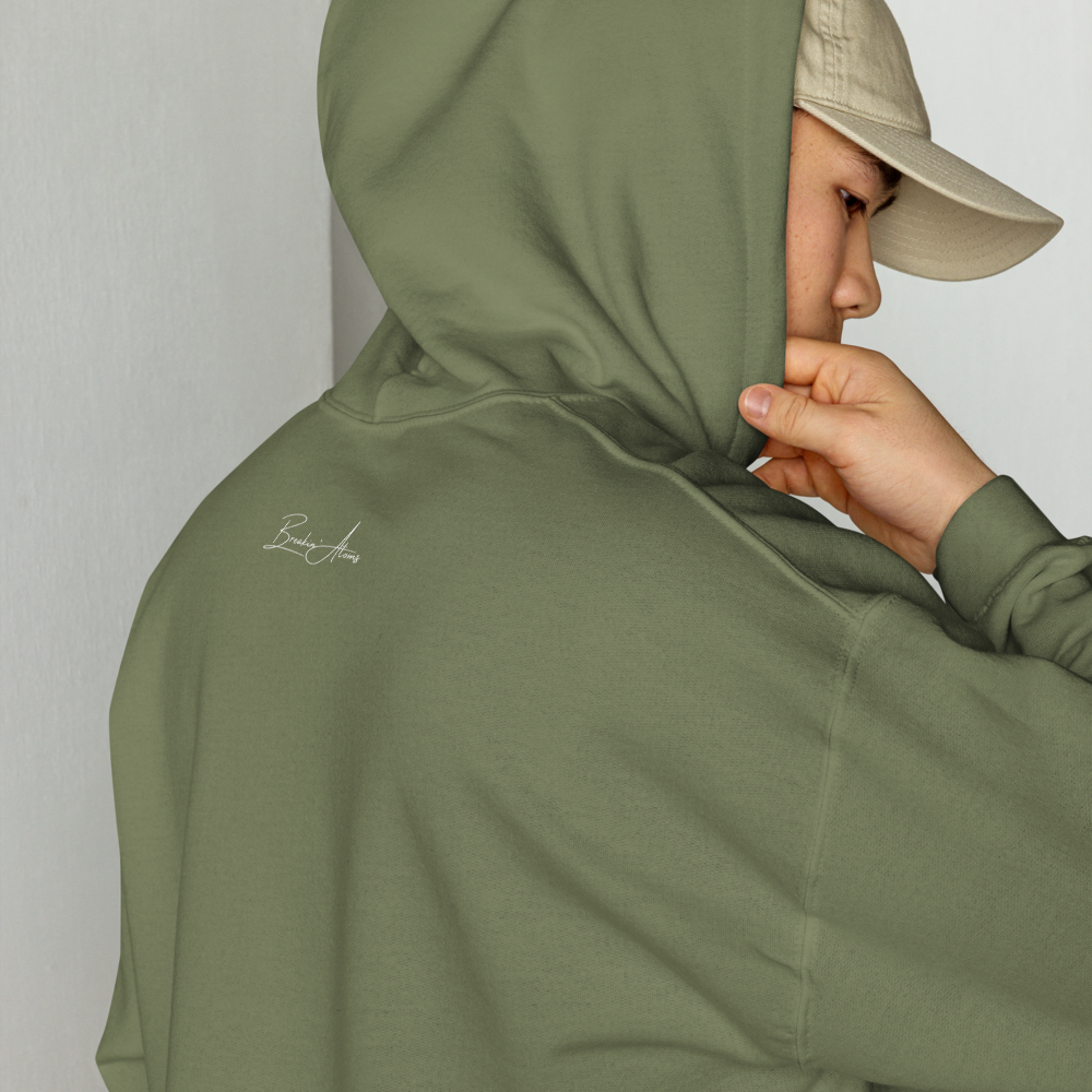 Olive Shade Breakin' Atoms Essentials Hoodie
