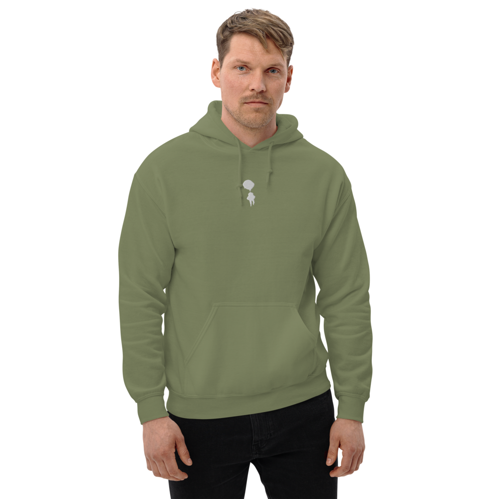 Olive Shade Breakin' Atoms Essentials Hoodie