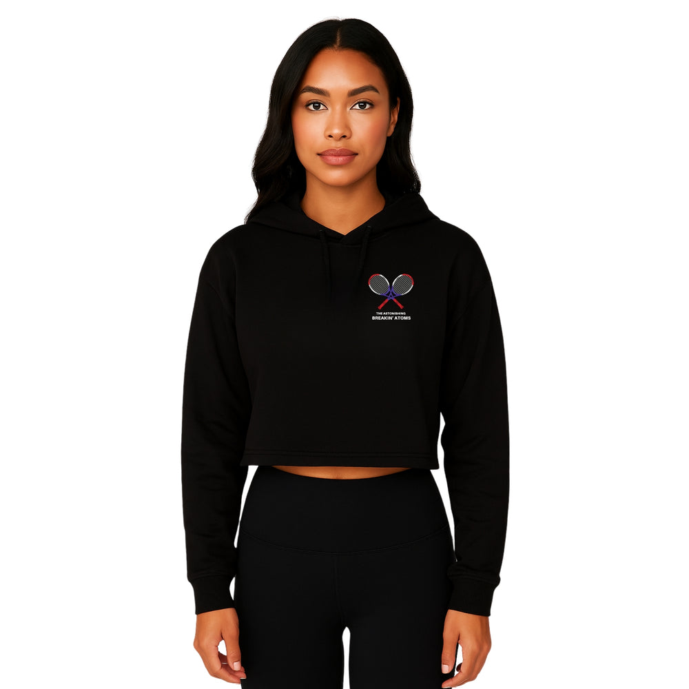 Breakin' Atoms Tennis Club Cropped Hooded Sweatshirt — Breakin Atoms premium streetwear