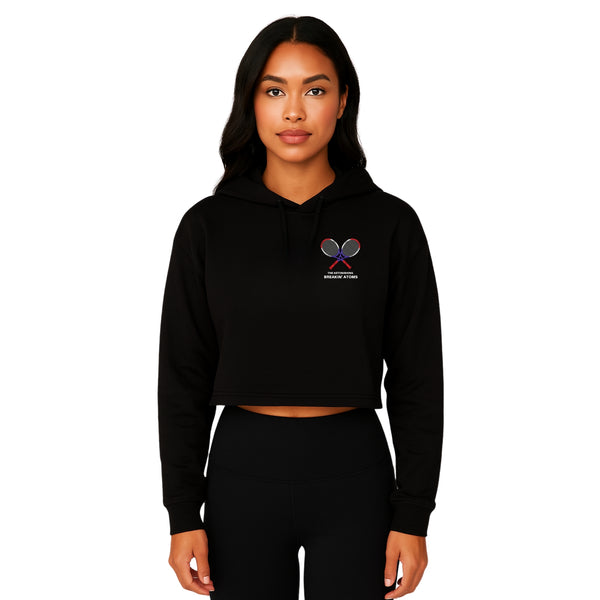 Breakin' Atoms Tennis Club Cropped Hooded Sweatshirt