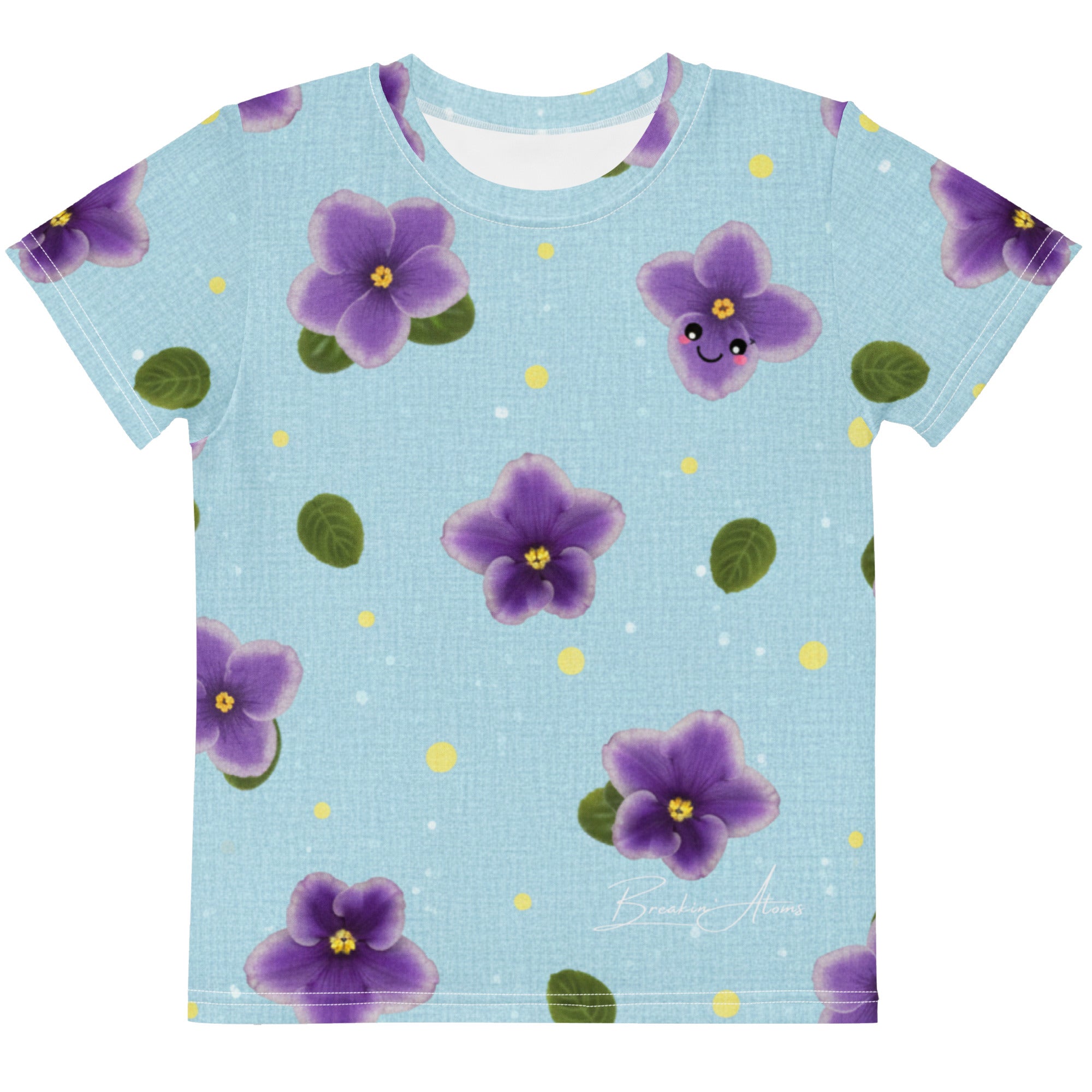 Product Breakin' Atoms Kids Violet Bloom Shirt Front