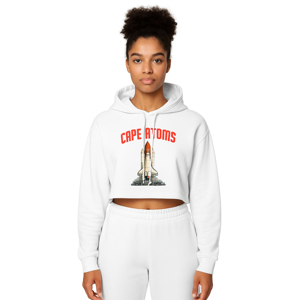 Cape Atoms Crop Hoodie — Breakin Atoms premium streetwear