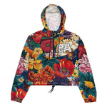 Breakin Atoms 2D Floral Women’s Cropped Windbreaker - BREAKIN' ATOMS thumbnail 2
