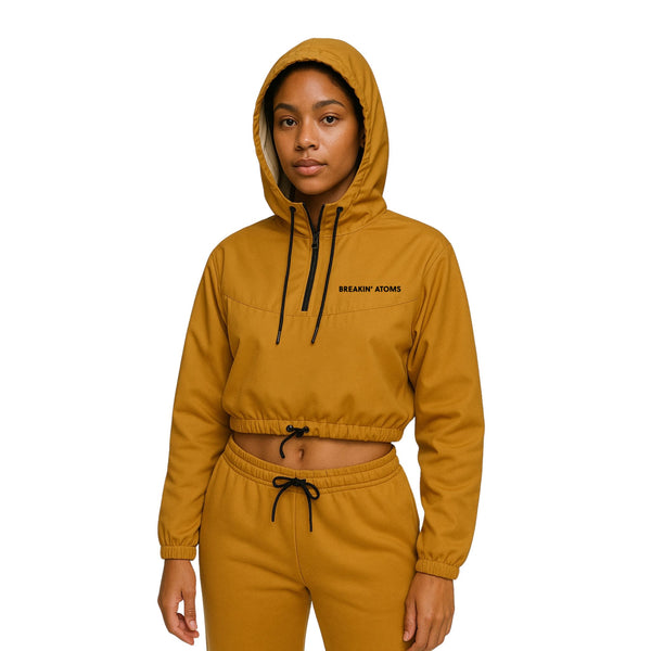 Golden Dune Cropped Windbreaker