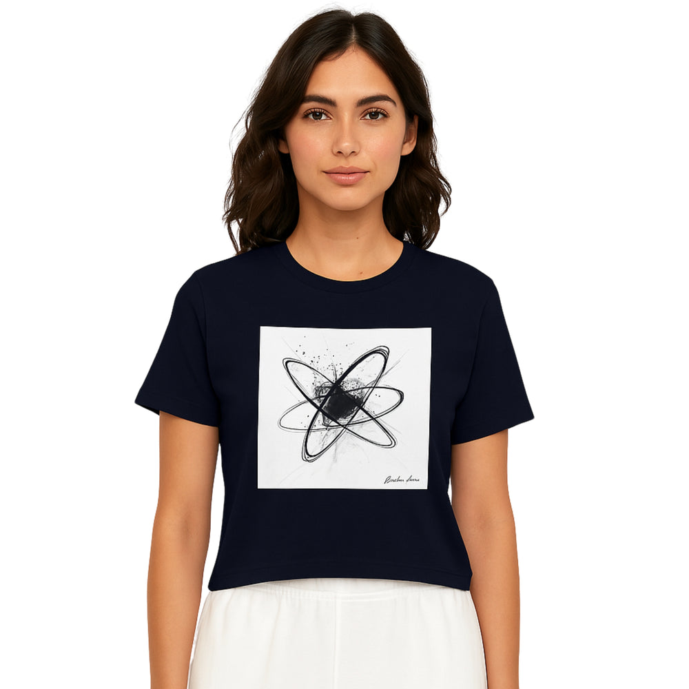 Breakin' Atoms Rorschach Tee Crop Top for Women - Fashion Graphic Tee — Breakin Atoms premium streetwear