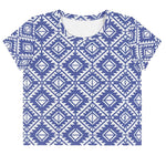 The Indigo Matrix Crop Top - BREAKIN' ATOMS thumbnail 2